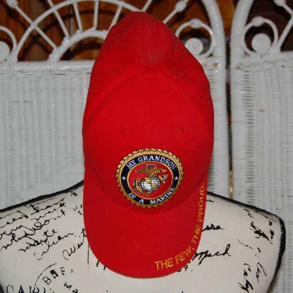 My Grandson Is A Marine Hat 